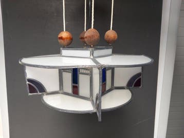 Lamp - Glas - Glas-in-lood hanglamp