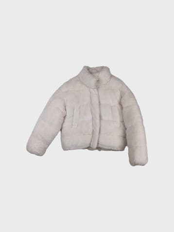 H&M Pufferjas Dames maat XXS Off White Vintage, H&M, Overige kleuren, Ophalen of Verzenden, Zo goed als nieuw