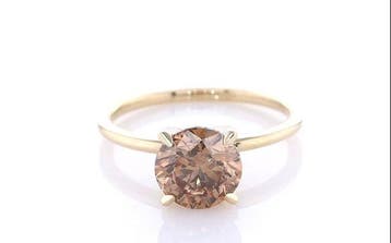 Ring - 14 karaat Geel goud - 1.72ct. tw. Diamant (Natuurlijk, Nieuw