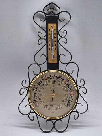 Sundo – Wandwetterstation – Barometer mit Thermometer in