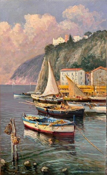 Pasquale Vuotto (1958) - Costiera amalfitana Maiori, Antiek en Kunst