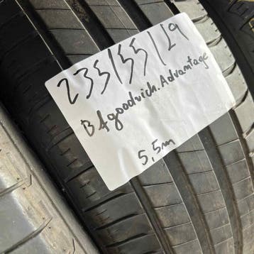 2 x BFGoodrich 235-55-19 Zomerbanden 5,5mm, 19 inch, Gebruikt, Ophalen of Verzenden, 235 mm