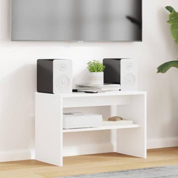 vidaXL TV-kast 60 x 30 x 40 cm Wit Bewerkt hout, Huis en Inrichting, Kasten | Televisiemeubels, Minder dan 50 cm, Verzenden, Nieuw