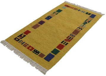 Kelim - Vloerkleed - 160 cm - 90 cm - Naturfarben, Nieuw