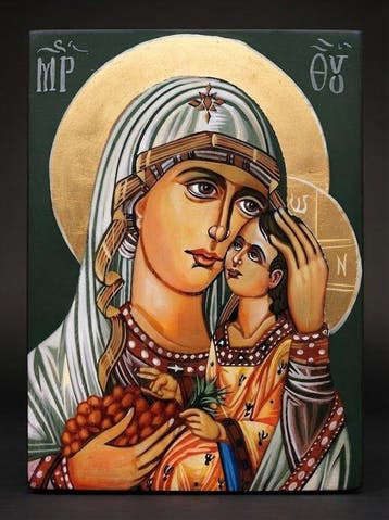 M. Palumbo (XX) - Icona sacra Madre della Tenerezza