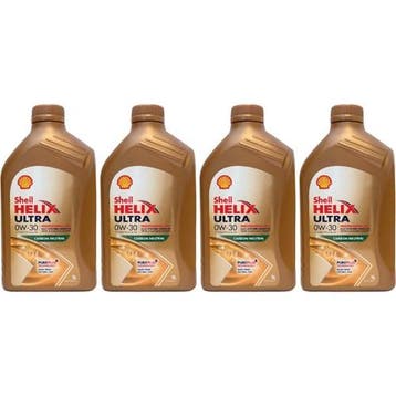 Shell Aanbieding: 4 X Helix Ultra Professional Av-L 0W30 1L, Verzenden
