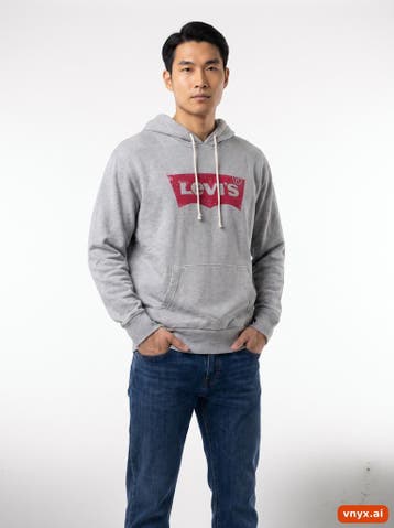 Levis Hoodies Heren maat M Grijs Vintage, Ophalen of Verzenden, Nieuw