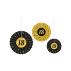 Classy Party Paper Fans 18 jaar, Hobby en Vrije tijd, Feestartikelen, Verzenden, Nieuw, Versiering, Verjaardag