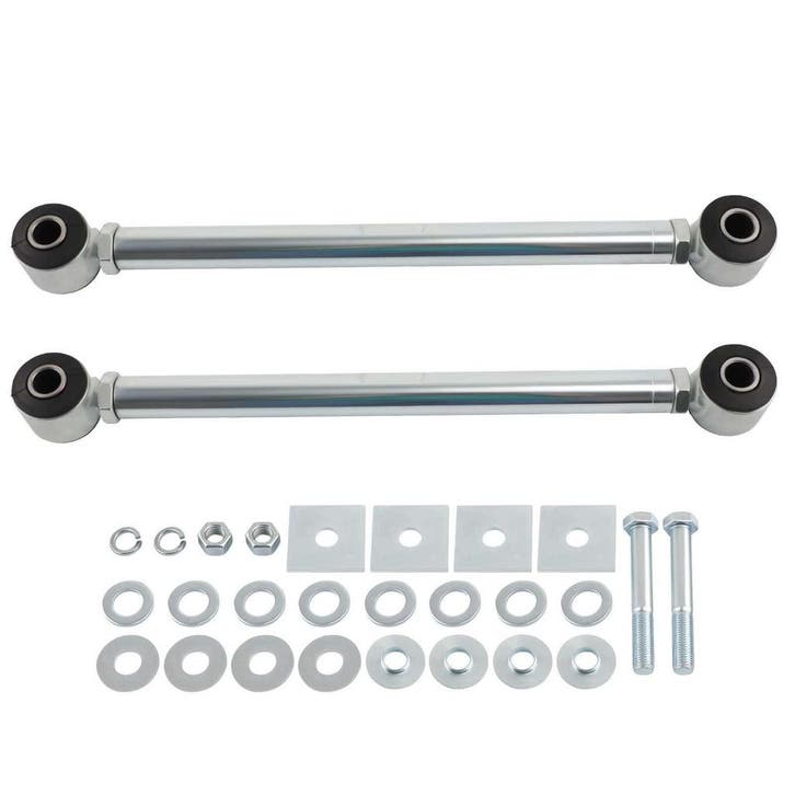 Adjustable Pair achter veerpoot Rods Kit w/ Bushings gesc..., Auto-onderdelen, Motor en Toebehoren, Nieuw, Chevrolet, Verzenden