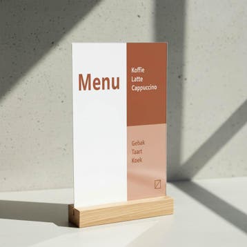 Oacklux Menukaarthouder Eiken A4, Nieuw in verpakking
