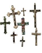 Kruis (8) - Glas, Messing, Hout - 1920-1930 - Lot 8