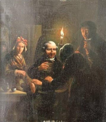Petrus van Schendel (1806-1870), Kring van - Scena przy