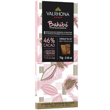 Valrhona Chocoladereep Melk Bahibe (46%) 70g, Verzenden, Nieuw