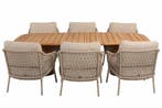 4 Seasons Outdoor Sardinia low dining tuinset latte met, Ophalen of Verzenden, Nieuw