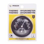 Benson Ronde analoge thermo- en hygrometer - Ø 75 mm - zw.., Ophalen of Verzenden, Nieuw