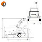 Schliesing 400 ZX Chassis snipperaar 50-80 PK - 21cm, Ophalen of Verzenden