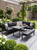Nevada Loungeset - Dark grey / Rechts, Verzenden, Nieuw