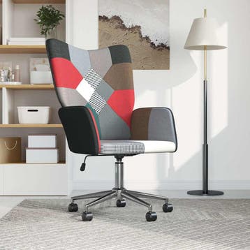 vidaXL Relaxstoel patchwork stof, Verzenden, Nieuw