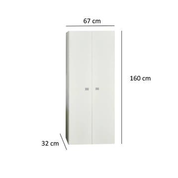 Kolomkast Sanicare Q5 2 Soft-Close Deuren 160 cm, Huis en Inrichting, Badkamer | Badkamermeubels, Ophalen of Verzenden, Nieuw