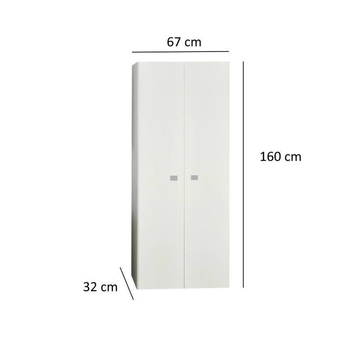 Kolomkast Sanicare Q5 2 Soft-Close Deuren 160 cm, Huis en Inrichting, Badkamer | Badkamermeubels, Ophalen of Verzenden