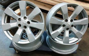 set org. Mitsubishi 18 inch velgen 5x114.3 ET38 Outlander..., Verzenden, Gebruikt