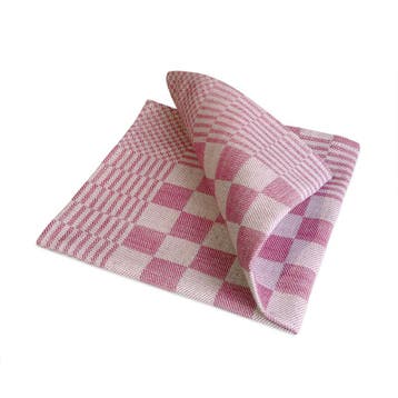 Servetten Rood en Wit Geblokt 40x40cm 100% Katoen - Treb WS, Verzenden, Nieuw, Overige kleuren, Tafelkleed of Tafelzeil