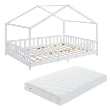 [en.casa] Kinderbed Treviolo met uitvalbeveiliging en matras, Kinderen en Baby's, Verzenden, Nieuw