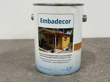 Veiling - 2x Embadecor houtverduurzamingsmiddel licht eiken, Doe-het-zelf en Verbouw, Verf, Beits en Lak, Nieuw