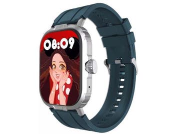 Veiling - NovaTime Grijs-blauwe Smartwatch, Nieuw