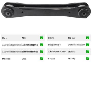 Draagarm Vooras Buiten Onder Jeep Grand Wagoneer 2.5, Verzenden, Nieuw, Jeep