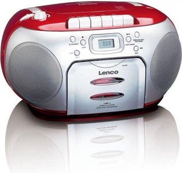 Lenco SCD-420RD - Draagbare radio CD speler met MP3 optie en, Verzenden, Zo goed als nieuw