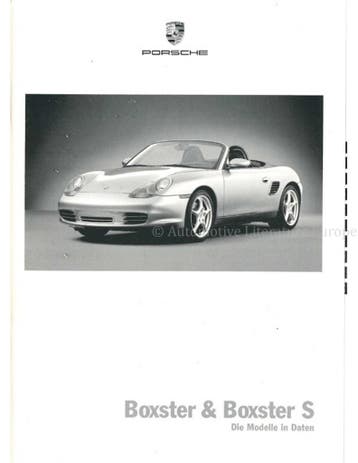 2003 PORSCHE BOXSTER | BOXSTER S PRIJSLIJST DUITS, Boeken, Nieuw, Porsche, Author