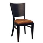 Stoel | ALESSIA | Kunstleer/Hout | Ary Cognac | Zwart Frame, Verzenden, Nieuw in verpakking