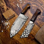 Pro Style Japanese Culinary Chef Knives Wood Rose Handle -