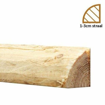 Douglas kwartronde palen geschild | Kopmaat 1/3 cm, Lengt..., Verzenden, Nieuw