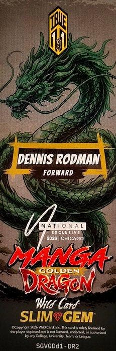 2026 Wild Card Manga Golden Dragon Dennis Rodman 1/1 Jeden, Nieuw