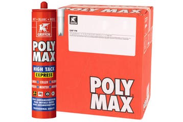 Griffon polymax hightack express 12 stuks, 435 gr, wit,, Doe-het-zelf en Verbouw, Verzenden, Nieuw