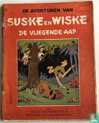 Suske en Wiske - De vliegende aap - 1951, Eén stripboek, Verzenden, Gelezen, Vandersteen, Willy.