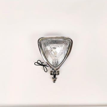 Koplamp | Triangle | Chroom | Helder | 60s Style, Motoren, Verzenden, Nieuw