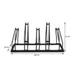 Fietsenrek 5 Fietsen Zwart - BRASQ, Fietsen en Brommers, Fietsaccessoires | Fietsenrekken, Ophalen of Verzenden, Nieuw