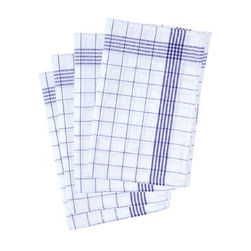 GGM Gastro | (10 stuks) Theedoek - katoen - 500x700mm - |, Verzenden, Nieuw, Blauw, Theedoek of Handdoek