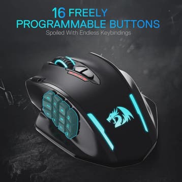Redragon M913 MAX MMO Gaming Muis - Draadloos, 26000 DPI, 16, Verzenden, Nieuw