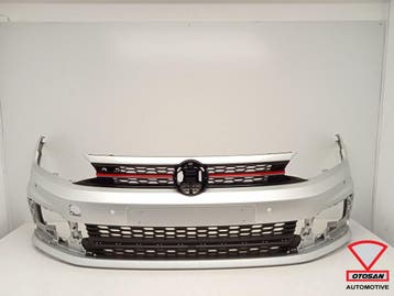 VW Polo 2g 17-21 GTi Voorbumper + Grille Grill Origineel!, Ophalen, Gebruikt, Volkswagen, Bumper