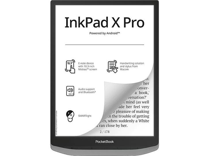 Pocketbook -  Inkpad X Pro  - 10.3 Inch - 32 Gb  - Grijs, Computers en Software, E-readers, 10 inch of meer, 16 GB of meer, Nieuw