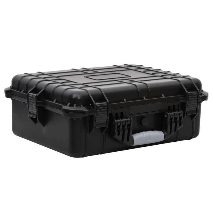 vidaXL Flightcase draagbaar 52x40x19 cm PP zwart, Audio, Tv en Foto, Fotografie | Fototassen, Nieuw, Verzenden