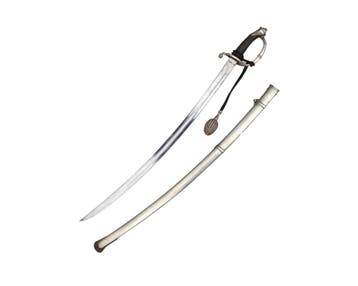 Schutterij sabel, officieren model 1852, Nederland, 19e eeuw, Verzamelen
