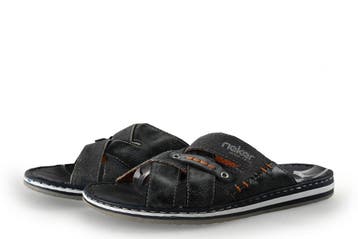 Rieker Slippers in maat 40 Blauw, Slippers, Zo goed als nieuw, Rieker, Verzenden