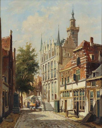 Hendrik ten Hoven (1901-1978) - Stadsgezicht Veere