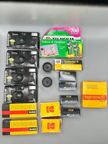 Kodak, Fujifilm Lot de pellicules 35 mm, 110 et Super, Nieuw