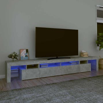vidaXL Tv-meubel met LED-verlichting 260x36,5x40 cm, Huis en Inrichting, Minder dan 50 cm, Verzenden, Nieuw, Minder dan 100 cm